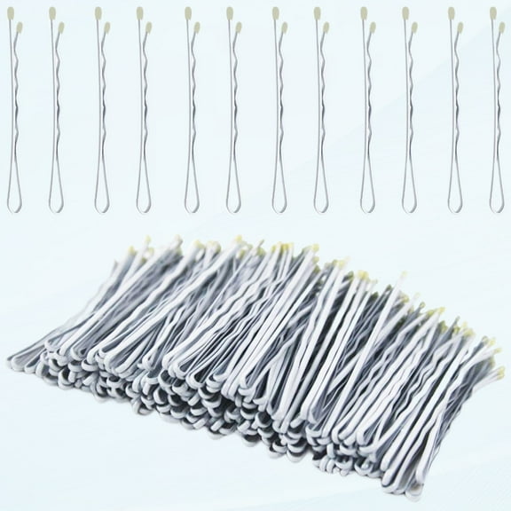 200Pcs White Bobby Pins Hair Accessories for Women, 2.2inch/5.5cm, White Gray Hair