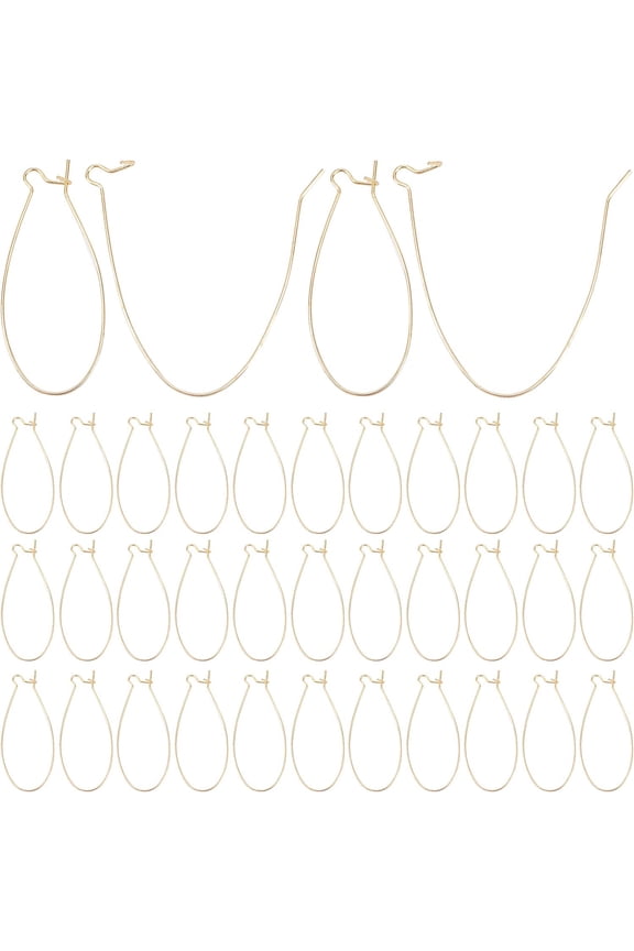 200Pcs ney Ear Wires Ear Wire Hooks Brass Hoop Earrings 18 Gauge Golden ney Earring Hooks Open Loop Ear Wire Connector