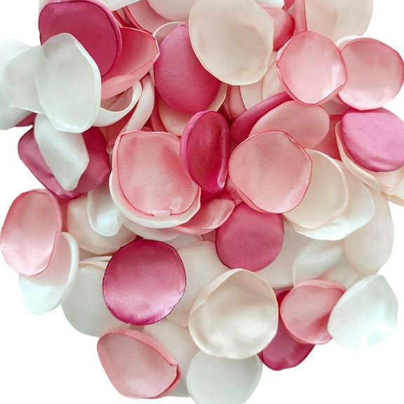 200Pieces Polyester Fabric Rose Petals for Creating Great Memory at Weddings and Special Event Proposal Decorations