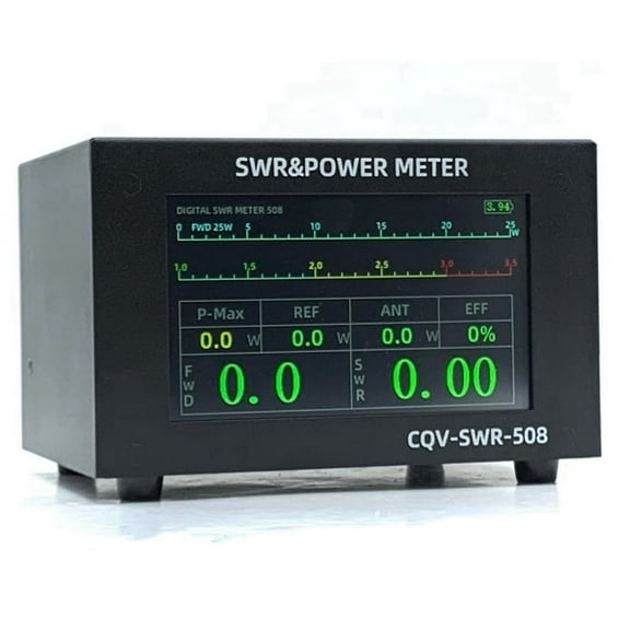 200W 1.8-54Mhz Digital SWR Meter Standing Wave Meter Power Meter with 4.3inch IPS Color Display for Ham Radio