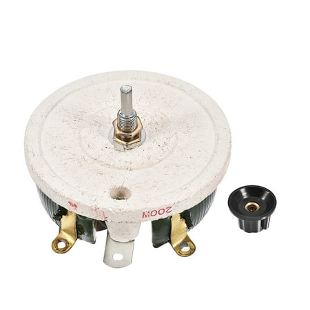 200W 10 Ohm Wirewound Ceramic Potentiometer Variable Rheostat Resistor