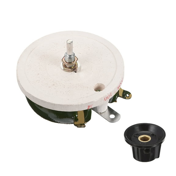 200W 100R Ohm Wirewound Ceramic Potentiometer Variable Rheostat Resistor