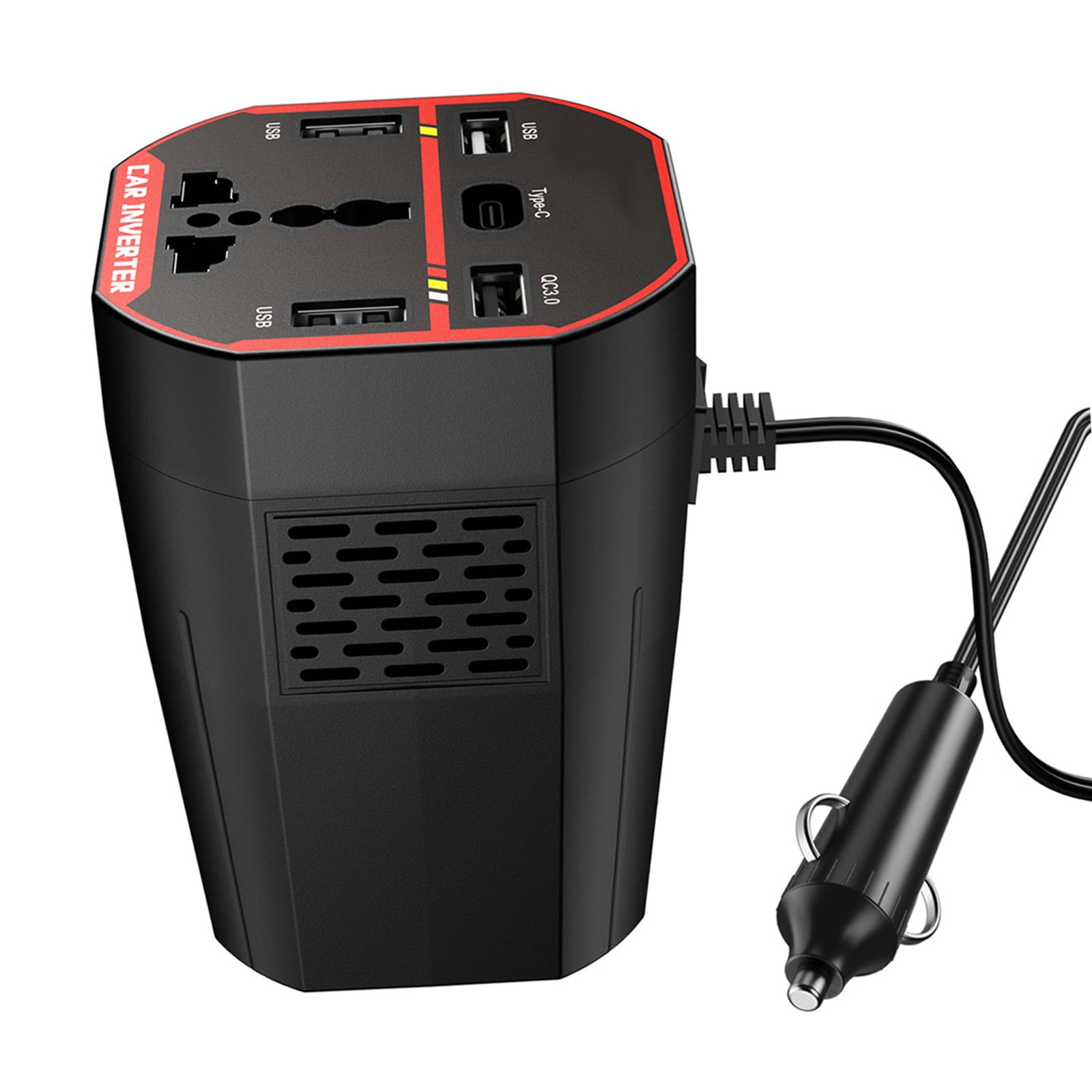 200W 12V 24V To 220V Car Inverter With Fast Charging