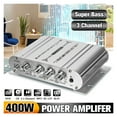 thumbnail image 1 of 200W+200W 12V/24V Mini Bluetooth 5.0 HiFi Digital Amplifier Stereo Audio 2.0 Channel Sound Amplifiers Power Amp For Home Car, 1 of 5