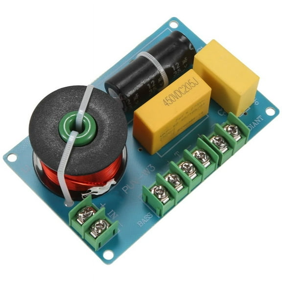 200W 3 Way High Speaker Frequency Divider, Audio Splitter Filter Circuit Board for Home Theater DIY Speaker Crossover