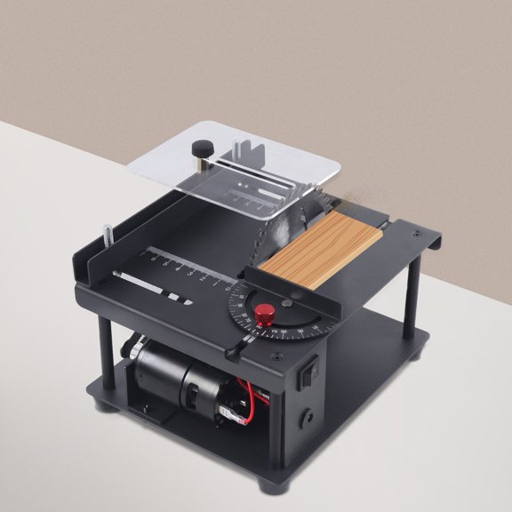 200W 33mm Mini Table Saw Small Woodworking Electric Bench Black Cold-rolled Steel Sheet with 3.94 Ft Power Cord
