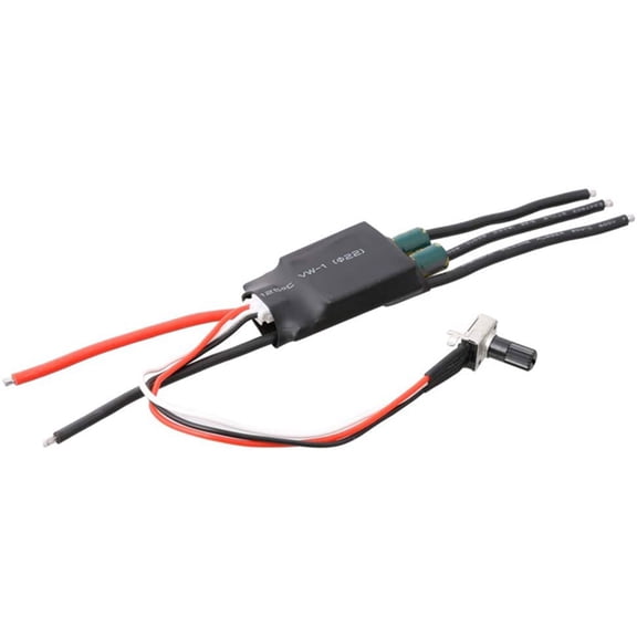 200W BLDC 3 Phase Brushless Controller DC 7-24V 200W BLDC 3 Phase Brushless ESC Motor Driver Hallless DC Motor Drive Board Speed Controller Regulator with Potentiometer