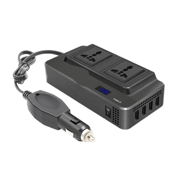 200W Car Inverter 12V to 110V Power Converter for Car RV Truck Solar Home Off-Grid Use ,Rapid Cooling with Minimal Noise