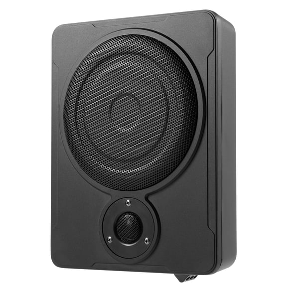 200W Car Subwoofer 8in Slim Under-Seat Active Subwoofer with 30-100Hz Frequency Response Subwoofer Power Amplifier Bass HiFi Slim Speaker