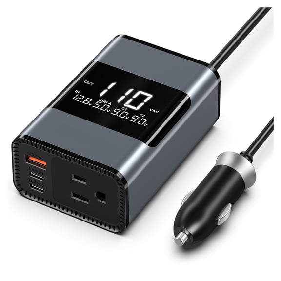200W Car inverter 12V Standard Mini Car Inverter for Home, RV ,Rapid Cooling with Minimal Noise