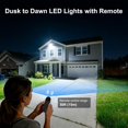 200W Dusk to Dawn LED Flood Light with Remote 6500K Security Light ...