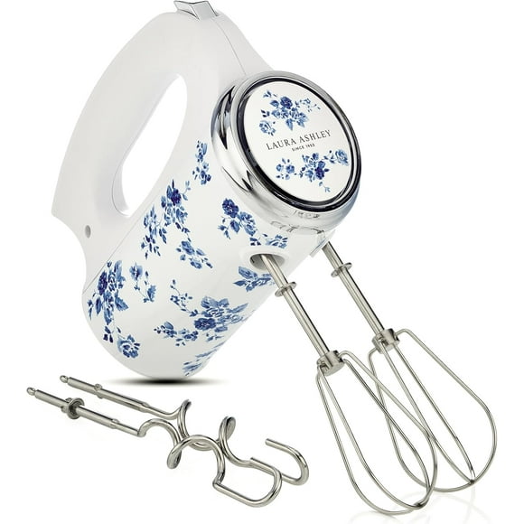 200W Electric Hand Mixer with 5 Speed Settings, Stainless Steel Beaters, Lightweight Design, Easy-Clean & Portable Whisk for Baking, Cakes, Cookies, Dough & More
