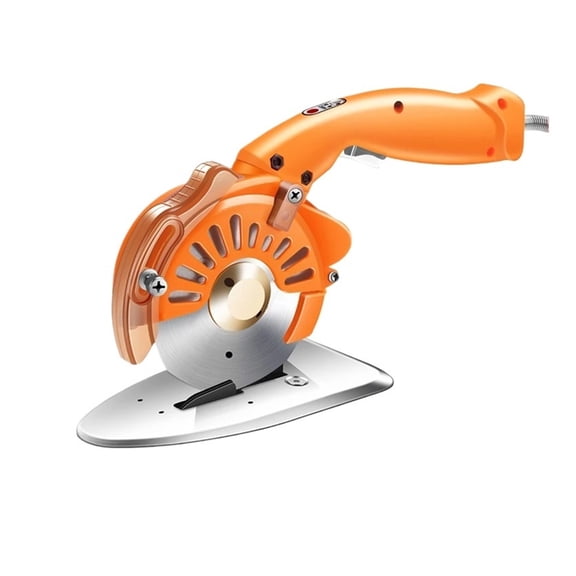 200W Electric Rotating Fabric Cutting Machine 27mm Thickness 100mm Diameter Round Blade Tailor Scissors Cutting Cloth Leather ,Lightweight and Comfortable