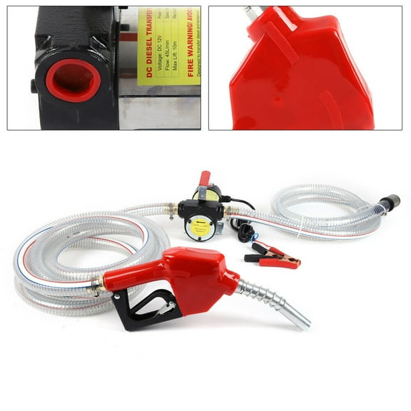 200W Electric Transfer Pump Diesel Oil Commercial Portable 12V DC For Universal Diesel Vehicle Models