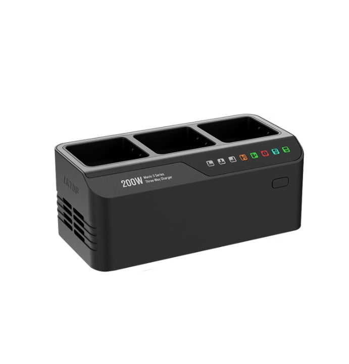 200W Fast Charging Hub for DJI Mavic 3 Series - TTOOGO Triple Battery Manager with Power Bank Function, Type-C Dual Direction Output, Smart Safety Protection, Portable Drone Charger