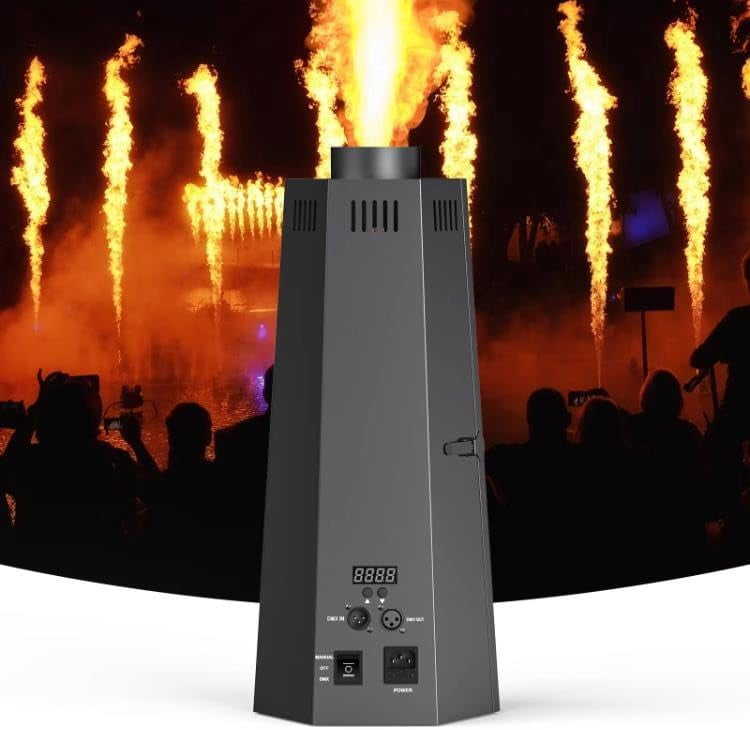 200W Flame Effect Machine Fire Stage Effect Equipment Spray Fire Projector