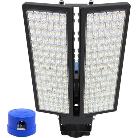 Kekeou 200W LED Parking Lot Light 28000LM Barn Lights with Photocell 6500K Security Light Dusk to Dawn IP67 Waterproof LED Exterior Lights Lightning-Resistant and Robust for Yard
