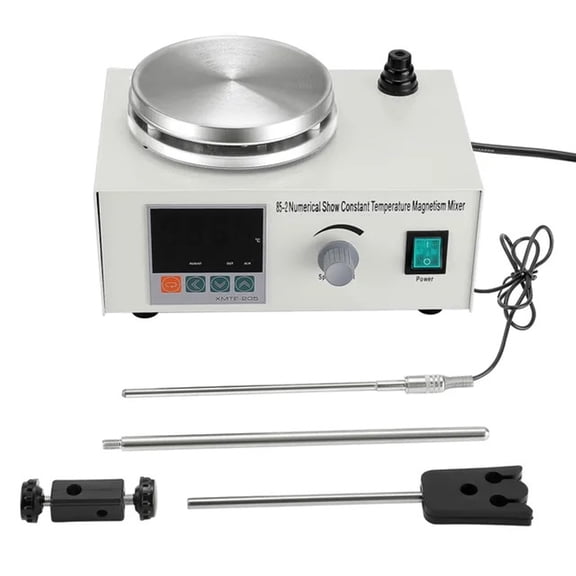 200W Lab Mixer Machine Heating Magnetic Stirrer 1000ml Hot Plate Magnetic Stirrer Lab Dual Control Mixer For Stirring ,Easy to Operate