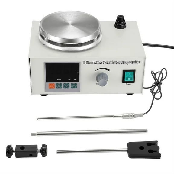 200W Lab Mixer Machine Heating Magnetic Stirrer 1000ml Hot Plate Magnetic Stirrer Lab Dual Control Mixer For Stirring ,Wide Applications