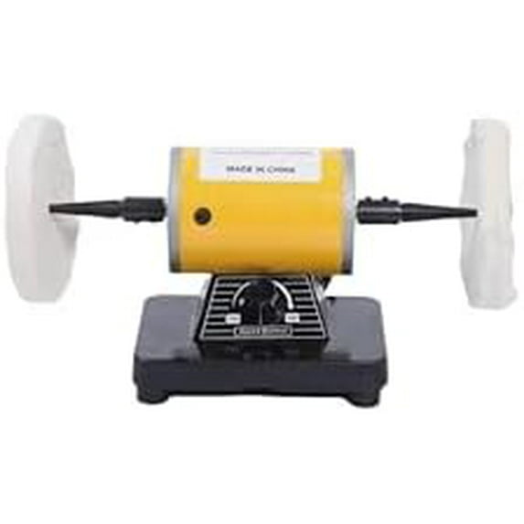 200W Mini Dual Wheel Bench Buffer Polisher, Variable Speed 2000-7000RPM ...