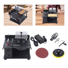 200W Mini Electric Table Saw Hobby&Craft Power Tool Metal Wood Cutting Machine for Jewelry Shops, Factories