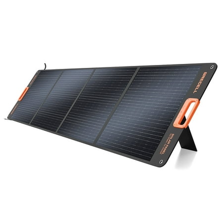 200W Portable Solar Panel for Power Station Foldable Solar Charger IP65 Waterproof Solar Panel Kit for Outdoor RV Camping Blackout