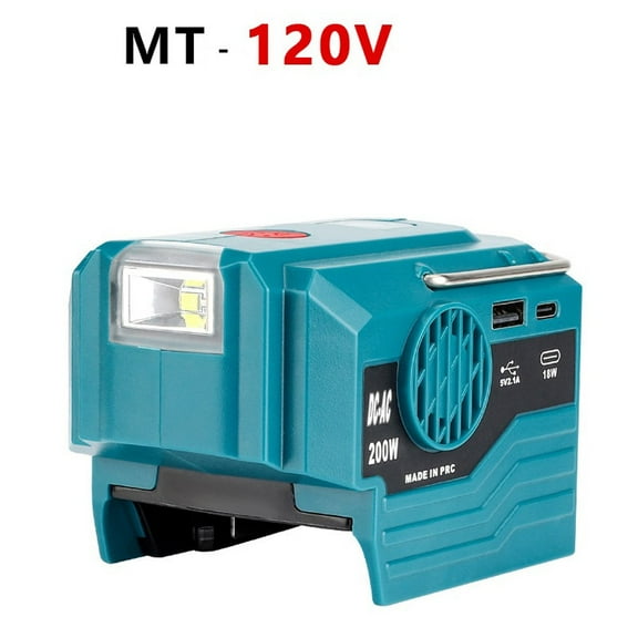 200W Power Inverter Generator 120V/220V For Bosch 18V Battery Adapter Camping Worklight Efficient Power Conversion Tool