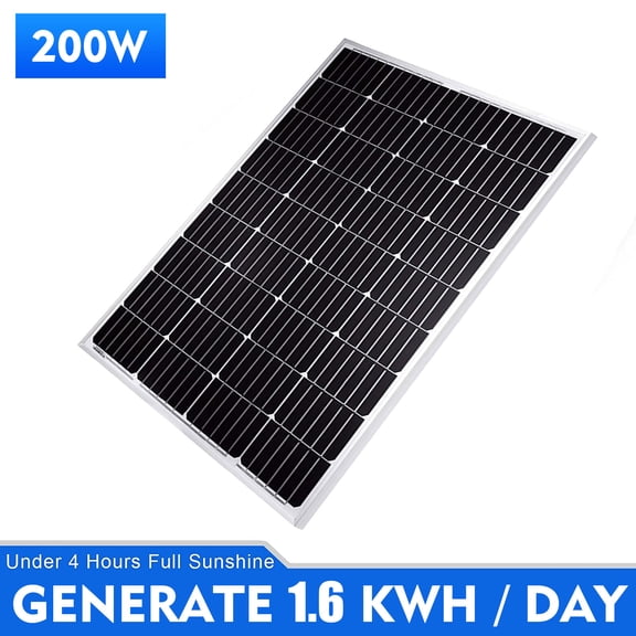 200W Solar Panel 12V Monocrystalline PV Power Charger for Shed RV Marine Camping