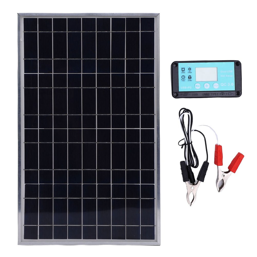 200W Solar Panel 12V Trickle Charger Battery Charger Maintainer Boat Car RV