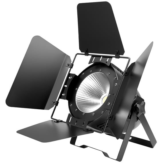 200W Stage Par Lights Spotlights, RGBW 4in1 Aluminum LED Par Light,DMX512 Cool & Warm White Audience Blinder, Sound Activated, Master/Slave 2in1 for DJ Concert Wedding Bar Events, Stage Lighting