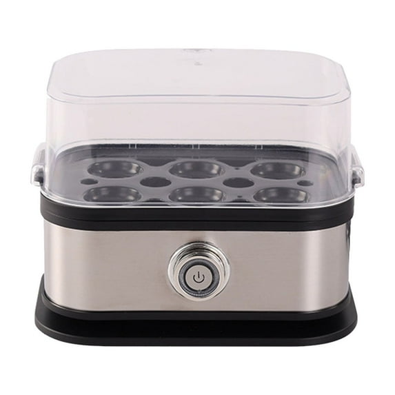 200W Stainless Steel Egg Cooker - 1-6 Eggs, Keep Warm & Dishwasher Safe - Kitchen Tool for Breakfast/Meal Prep