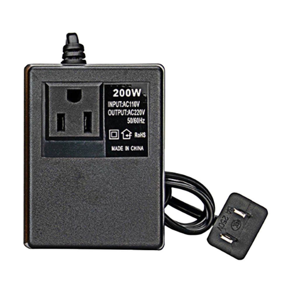 200W Voltage Converter 220V To 110V Down Transformer Us Plug Inverter