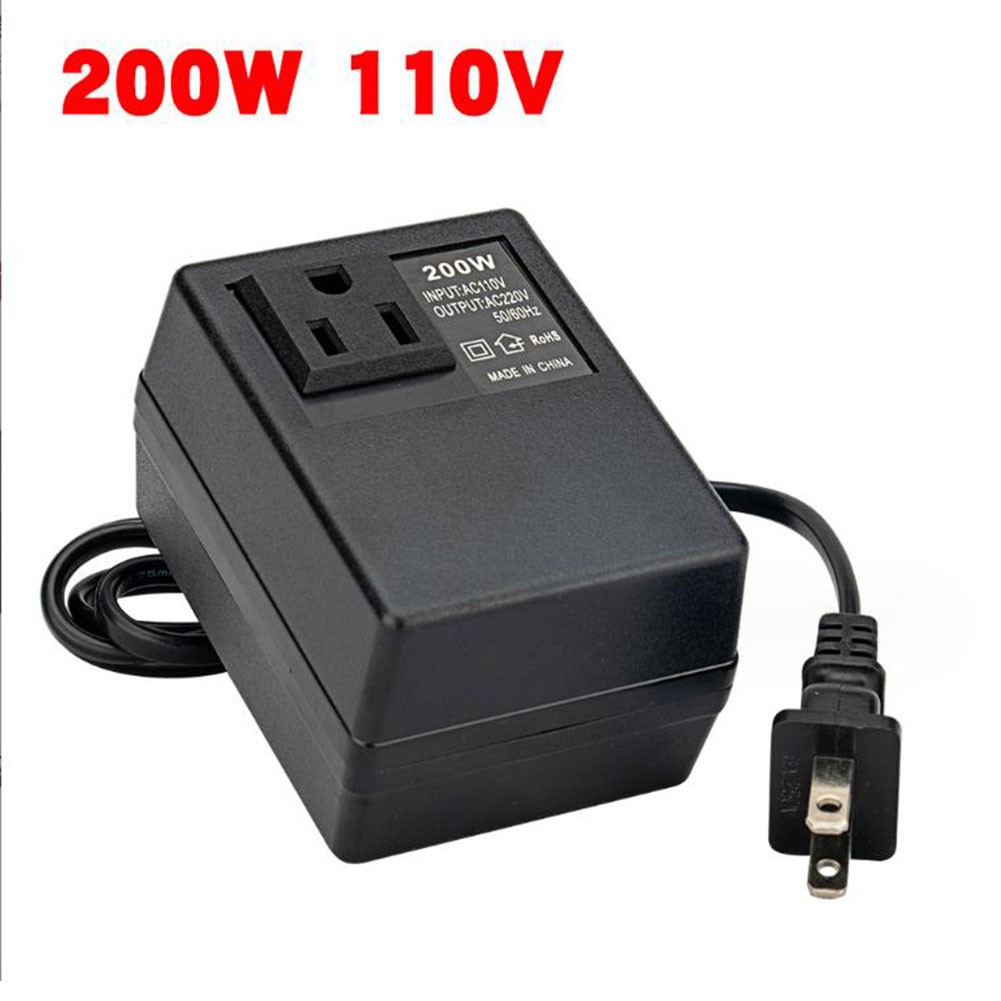 200W Voltage Converter 220V to 110V Transformer Step-Down Transformer Converter AC220V to AC110V-US