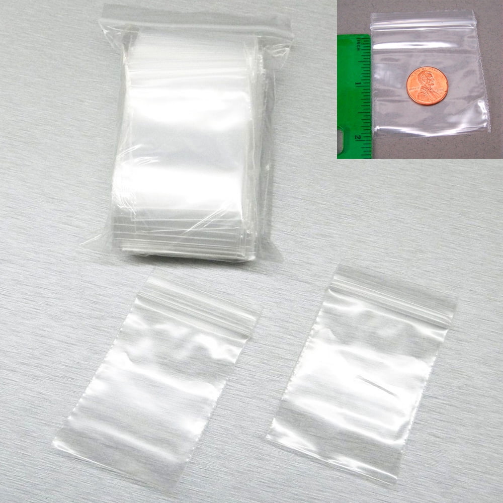 500 Small Clear Plastic Resealable Bags Baggy Baggies Grip Self Seal Zip  Lock | eBay