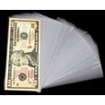 thumbnail image 1 of 200X Currency Sleeves Paper Money Holder US Size Banknote Storage Protector Case, 1 of 1