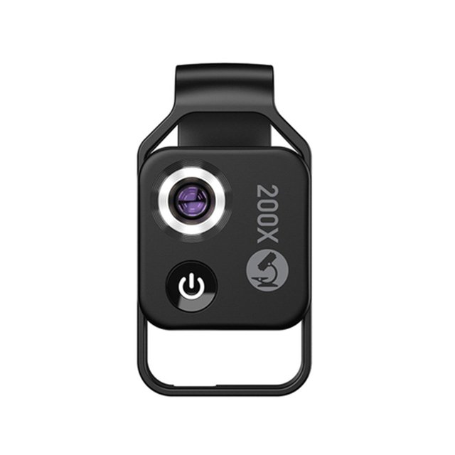 200X Magnification Microscope Lens With CPL Mobile LED Micro Pocket