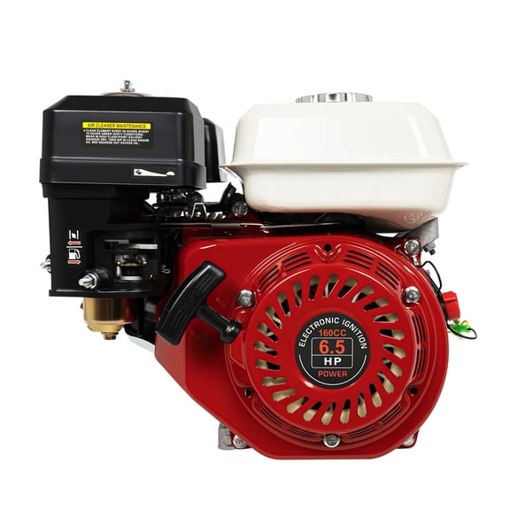 200cc 6.5HP 4-Stroke Gasoline Engine, Single Cylinder Air-Cooled Petrol Motor, 3600RPM Pull Start Gas Engine for Water Pump, Microtiller, Sprayer & Agricultural Machinery