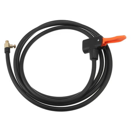 200cm Copper Rubber Tube Air Chuck Compressor Pump Extension Hose for Car Motorbike Bike Quick Connect and Release