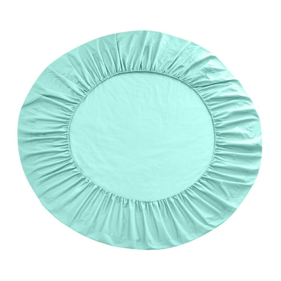 200cm Dia Round Bed Elastic Fitted Sheet Cover 16 Colors Green Light Green