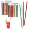 thumbnail image 1 of 200ct Biodegradable Paper Straws Multi Color Eco-Friendly Birthday Drinks Supply, 1 of 2
