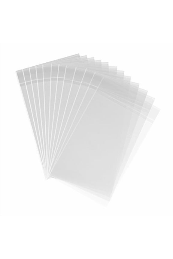 200ct Clear Cello Bags Adhesive 10 x 13-1.4 mils Self Sealing OPP Plastic Gift Bags for Clothing T-shirt Storage Envelope Gift Cellophane Wrap (10'' x 13'')