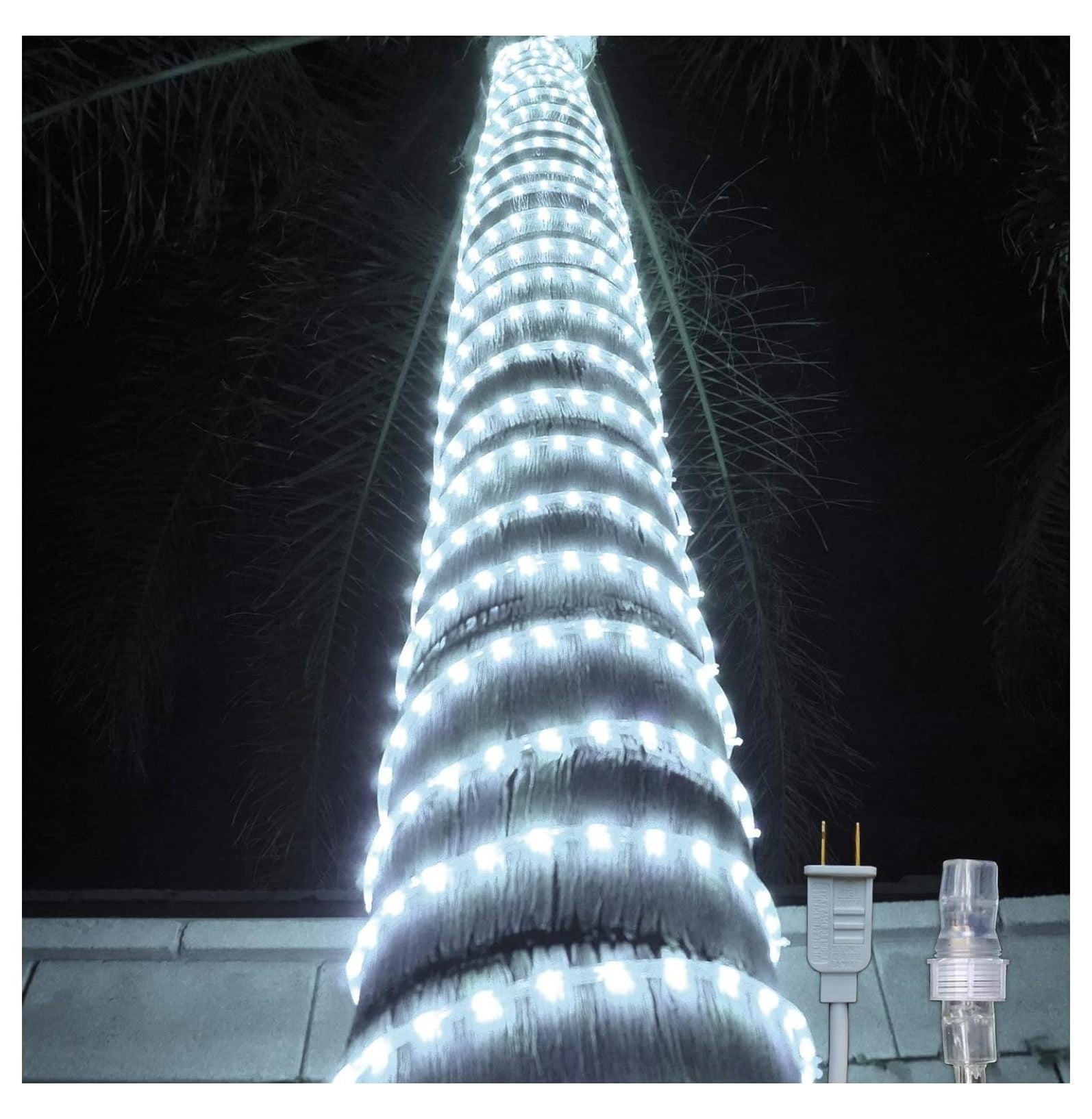 200ft/2160 LED Rope Lights for Christmas Theme Colors Party Outdoor ...