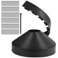 thumbnail image 1 of 200ft No Dig Lawn Edging, 4 Inch Tall Plastic Border Kit for Flower Beds and Residential Yard Design (Black), 1 of 8