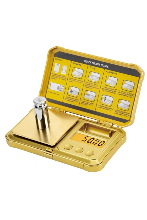 200g/0.001g Digital Milligram Scale, Mg Scale with 50g Calibration Weight, Powder Scale for Reloading, Micro Gram Scale, Miligram Scale for Powder Medicine