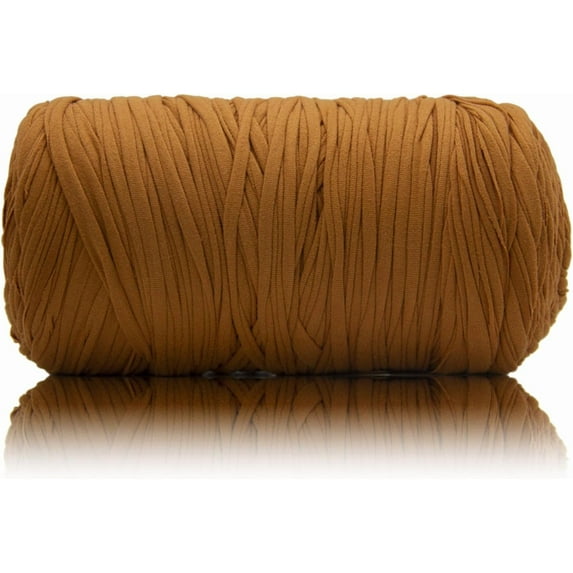 200g/196ft T Shirt Yarn, Tshirt Crochet Yarn for Crocheting Bag/Craft Project/Home Decor, Crochet with Polyester Spandex Blend Stretch Fabric