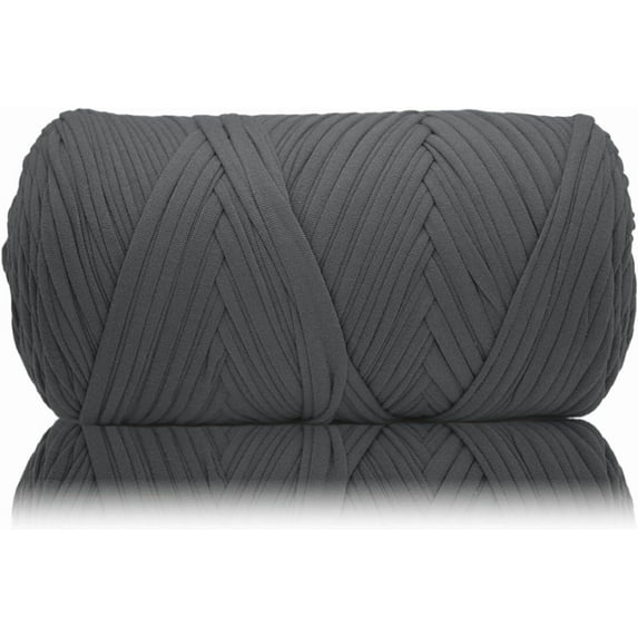 200g/196ft T Shirt Yarn, Tshirt Crochet Yarn for Crocheting Bag/Craft Project/Home Decor, Crochet with Polyester Spandex Blend Stretch Fabric