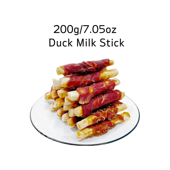 200g/400g(7.05oz/14.1oz) Dog Treats For Small, Medium, & Large Dog - Made With Duck And Milk, Healthy, Easily Digestible, And High Protein Reward Training Treats For Dogs