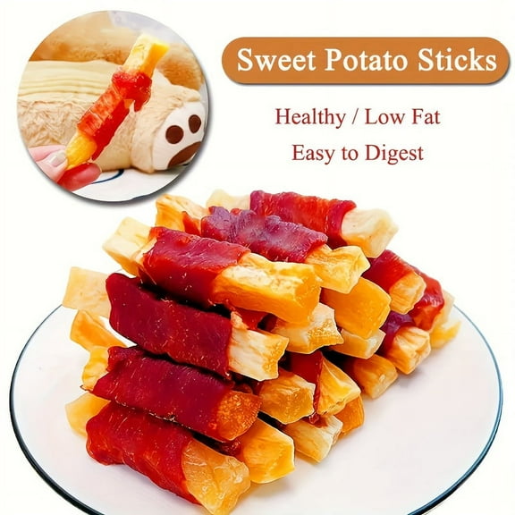 200g/400g(7.05oz/14.1oz) Dog Treats For Small, Medium, & Large Dog - Made With Duck And Sweet Potato, Healthy, Easily Digestible, And High Protein Reward Training Treats For Dogs