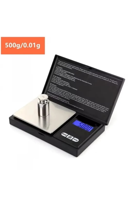 200g/500g X 0.01g Digital Scale Portable Gram Balance For Kitchens Travel ,Easy to Operate