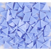 200g Assorted Colors Genuine Mosaic Tiles Mosaic Tiles Stained Glass for Home Decoration Crafts Sparkle Mosaic Supply 10 Colors Assorted, Triangle Shape 0.6x0.6 inch - Cyan